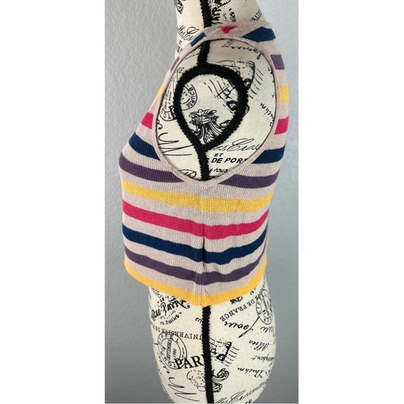 Aritzia Golden by TNA Sleeveless Linen Tank Crop Top, size Small - Picture 4 of 8